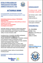 Ammattiosaston omat ay-koulut alkaa taas maaliskuussa! 
Lähde mukaan, jo kahden koulutusjakson käymällä ja ajoissa ilmoittautumalla pääset mukaan kurssimatkalle tutustumaan elokuiseen Riikaan!✈️ 