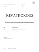 Sääntömääräinen kevätkokous 25.4.2026 klo 13:00 Metallikellarilla. Jäsenet tervetuloa!